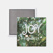 Joy kerstmagnet magneet (Voorkant / Achterkant)
