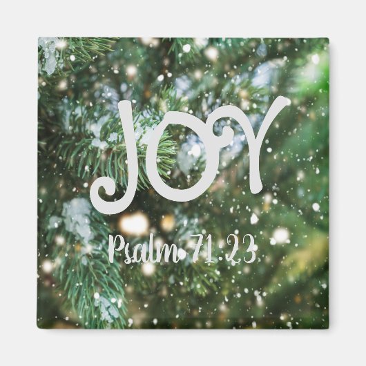 Joy kerstmagnet magneet (Voorkant)
