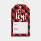 Joy Kerstmis Cadeaulabel (Voorkant)
