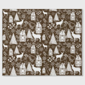 Joy Kerstmis Cadeaupapier (Vlak)