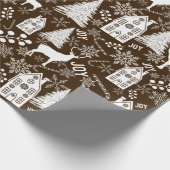 Joy Kerstmis Cadeaupapier (Hoek)