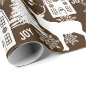 Joy Kerstmis Cadeaupapier (Rol Hoek)