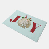 Joy Kerstmis en Dollar Holly Berries Kustal Deurmat (Schuin)