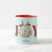 Joy Kerstmis en Dollar Holly Berries Kustal Mok (Midden)