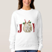Joy Kerstmis en Dollar Holly Berries Kustal Trui (Voorkant)