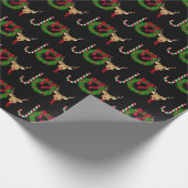 JOY Kerstmis en rendier Cadeaupapier (Hoek)