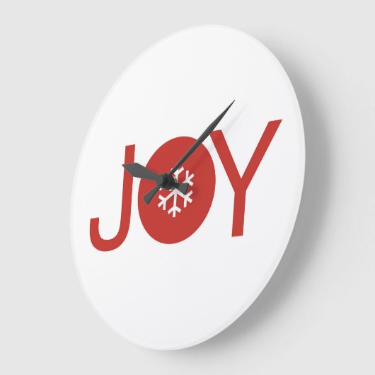 Joy Kerstmis grote klok (Hoek)