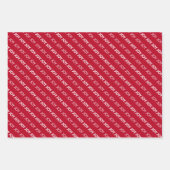 Joy, Kerstmis Inpakpapier Vel (Voorkant 3)