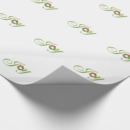 Joy Kerstmis met feestdag Cadeaupapier (Hoek)