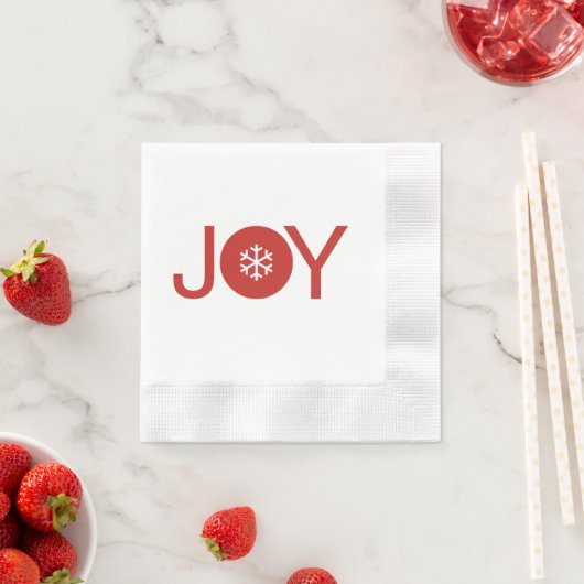 Joy Kerstmis Napkin Servet (Insitu)