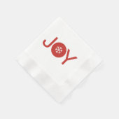 Joy Kerstmis Napkin Servet (Hoek)