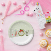 Joy - Kerstmis Papieren Bordje (Feest)