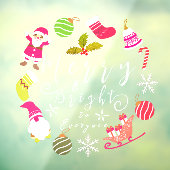 Joy Kerstmis Raamsticker (Vel 3)