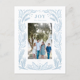 Joy Kerstmis Wreatfoto Briefkaart