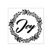 Joy Kerstmis Wreath Rubberstempel (Afrduk)