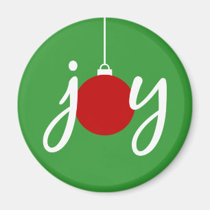 Joy Kerstornament Holiday Magnet