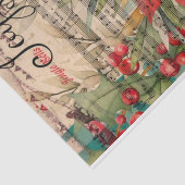 Joy Kerstpoinsettia Musical Tissuepapier (Detail)