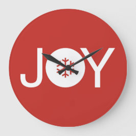 Joy-kerstrode grote klok