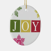 Joy Kerstsnowflakes Ornament (Rechts)
