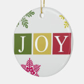 Joy Kerstsnowflakes Ornament (Links)
