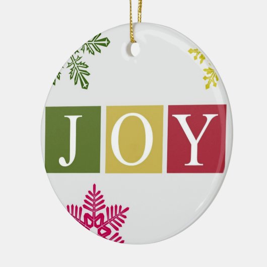 Joy Kerstsnowflakes Ornament (Links)