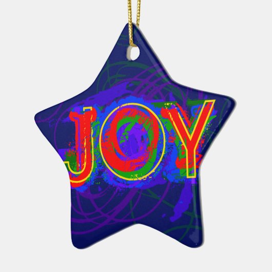 Joy kerstversiering 2 keramisch ornament (Links)