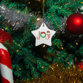 Joy kerstversiering keramisch ornament