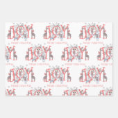 Joy KerstWinter Animals Holiday Inpakpapier Vel (Voorkant)