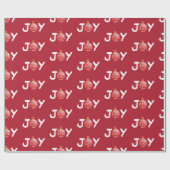 Joy KerstWinter Cadeaupapier (Vlak)