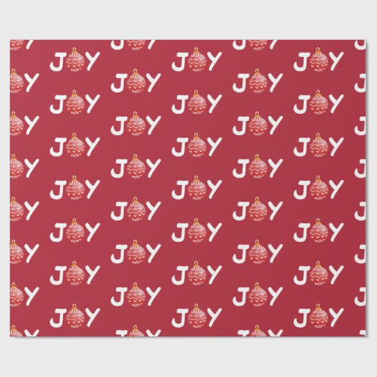 Joy KerstWinter Cadeaupapier (Vlak)