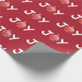 Joy KerstWinter Cadeaupapier (Hoek)