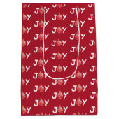 Joy KerstWinter Medium Cadeauzakje (Achterkant)