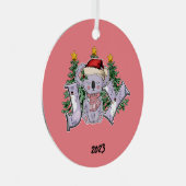 Joy Koloa Beer Kerst Metalen Ornament (Voorkant Rechts)