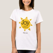 JOY KOMT IN HET MORNENDE Psalm Christelijk DOUANE T-shirt (Voorkant)