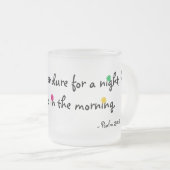 Joy komt 's ochtends matglas koffiemok (Voorkant rechts)