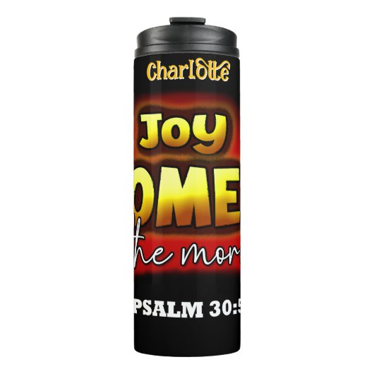 Joy komt 's ochtends thermosbeker (Voorkant)