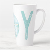 Joy Kustoceaan Blauwgroen Waterverf Zanddollar Latte Mok (Rechts)