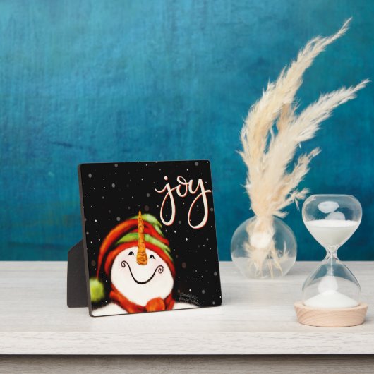 Joy Leuke Sneeuwman Kerstvakantie Fotoplaat (Insitu)