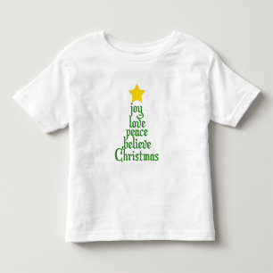 Joy, Liefde, Vrede, geloof, Kerstmis Kinder Shirts