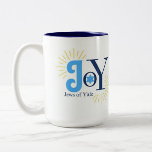 JoY logo Tweekleurige Koffiemok