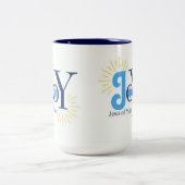 JoY logo Tweekleurige Koffiemok (Center)