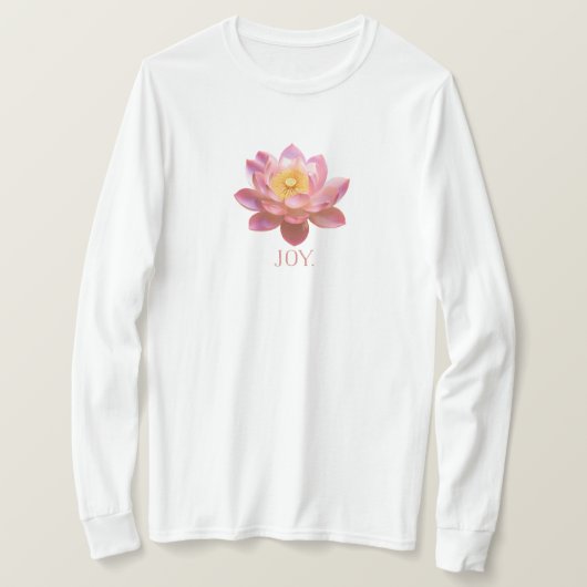 Joy Lotus T-shirt. T-shirt (Design voorkant)