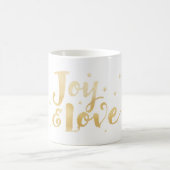Joy & Love | Elegant handschrift Holiday Stars Koffiemok (Center)