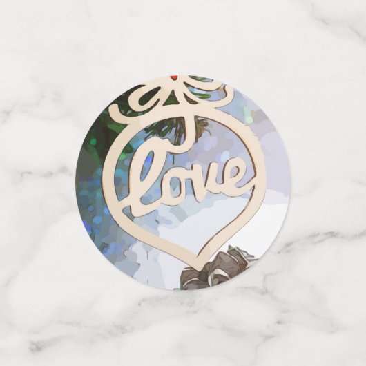 Joy Love Hope Peace Faith Confetti (Kleine voorkant)