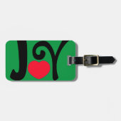 Joy Love Kerstmis Bagagelabel (Voorkant horizontaal)