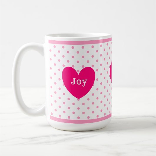 Joy Love Licht Hart Koffiemok (Links)