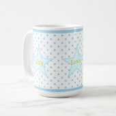 Joy Love Life Sterren Koffiemok (Voorkant links)