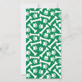 Joy Love Paws Dog kerstfoto Feestdagenkaart (Achterkant)