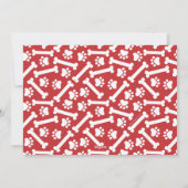 Joy Love Paws Dog Season Greetings Red 2-Foto Feestdagenkaart (Achterkant)