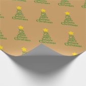 Joy, Love, Peace, Believe, Kerstmis Cadeaupapier (Hoek)